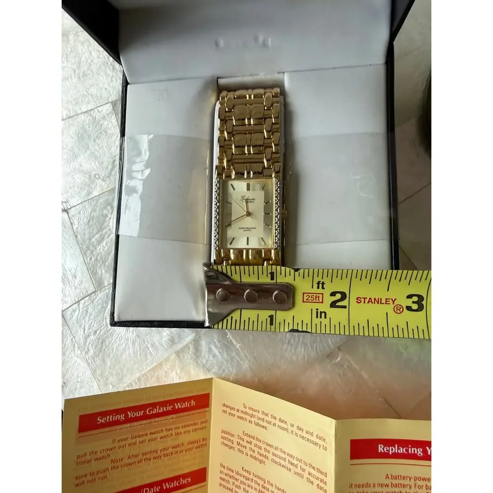 Elgin Galaxie Men’s Hold Tone Watch NIB